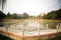 Lotus pond landscape Royalty Free Stock Photo