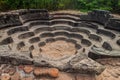 Lotus Pond Nelum Pokuna in the ancient city Polonnaruwa, Sri Lan Royalty Free Stock Photo