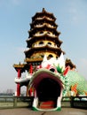 Lotus Pond, Lotus Pond Scenic Area, Dragon Tiger Tower is a temple located in Lotus Lake
