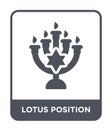 lotus position icon in trendy design style. lotus position icon isolated on white background. lotus position vector icon simple Royalty Free Stock Photo