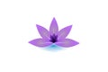 Lotus flower icon logo identity business card Royalty Free Stock Photo