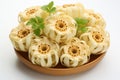 Lotus Root on white background