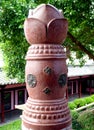Lotus shaped pillar