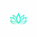 Lotus Simple Vector. Lotus Leaf Logo Design