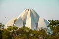 The Lotus Temple, located in New Delhi, India, is a Bahai House of Worship Royalty Free Stock Photo