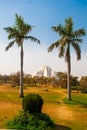 The Lotus Temple, located in New Delhi, India, is a Bahai House of Worship Royalty Free Stock Photo