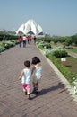 LOTUS TEMPLE IN NEW DELHI-INDIA.