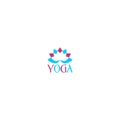 Lotus Yoga sign icon isolated on white background Royalty Free Stock Photo