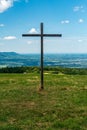 Loucka hill summit in Slezske Beskydy mountains in Czech republic