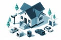 Loud alarms in internet-connected properties integrate video surveillance for smart home security, utilizing high-definition movem