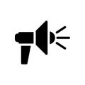 Loud vector glyph flat icon Royalty Free Stock Photo