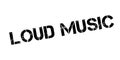 Loud Music rubber stamp