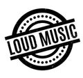 Loud Music rubber stamp