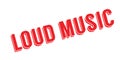 Loud Music rubber stamp