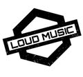 Loud Music rubber stamp