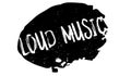 Loud Music rubber stamp