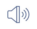 Loud speaker with sound waves icon for volume control. Loudspeaker pictogram for music app interface. Megaphone sign in