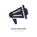 loud speakers icon on white background. Simple element illustration from Marketing concept Royalty Free Stock Photo