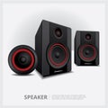 Loud Speakers isolated Royalty Free Stock Photo