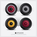 Loud Speakers isolated Royalty Free Stock Photo