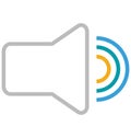 loud volume Isolated Line With Color Vector Icon Editable