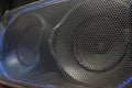 Loudspeaker grid texture in dark colors