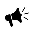 Loudspeaker icon. Megaphone symbol. Vector illustration. eps