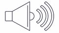 Loudspeaker icon, volume up and sound amplification. vector design Generative AI