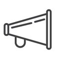 Loudspeaker line icon