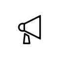 Loudspeaker line icon. Vector