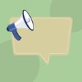 Loudspeaker, megaphone, bullhorn icon or symbol. Advertising, promotion concept. Vector illustration Royalty Free Stock Photo