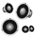 LoudSpeaker professional power speaker vector design