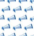 Loudspeaker Seamless Pattern. Megaphone Seamless Pattern. Refer a Friend. Referral Program. Loudspeaker Seamless Pattern on white