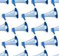 Loudspeaker Seamless Pattern. Megaphone Seamless Pattern. Refer a Friend. Referral Program. Loudspeaker Seamless Pattern on white