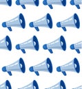 Loudspeaker Seamless Pattern. Megaphone Seamless Pattern. Refer a Friend. Referral Program. Loudspeaker Seamless Pattern on white