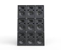 Loudspeakers stacked Royalty Free Stock Photo
