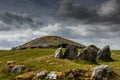 Loughcrew Cairns Historic Passage Tomb Relic near Oldcastle, County Meath, Ireland, Europe Royalty Free Stock Photo