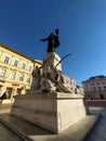 Louis Kossuth statue. Life 1802 Ã¢â¬â 1894. It was a Hungarian nobleman, lawyer, journalist, politician, statesman and Governor-Pres