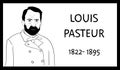 Louis Pasteur portrait sketch drawing