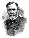 Louis Pasteur, vintage illustration