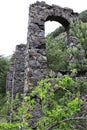 Ruins of an old cement factory in french Valbonnais Royalty Free Stock Photo