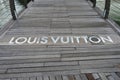 Louis Vuitton brand as an exterior building around marina bay in Singapore