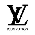 Louis Vuitton logo editorial illustrative on white background Royalty Free Stock Photo