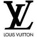 Louis Vuitton logo icon paper texture stamp