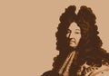 Portrait of the King of France Louis XIV.