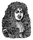 Louis XIV, vintage illustration