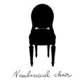 Louis XVI classical chair silhouette