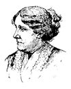 Louisa May Alcott, Portrait Royalty Free Stock Photo
