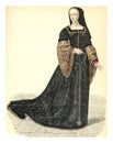 Louise of Savoy, vintage engraving