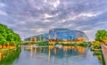 Louise Weiss building of European Parliament in Strasbourg, France Royalty Free Stock Photo